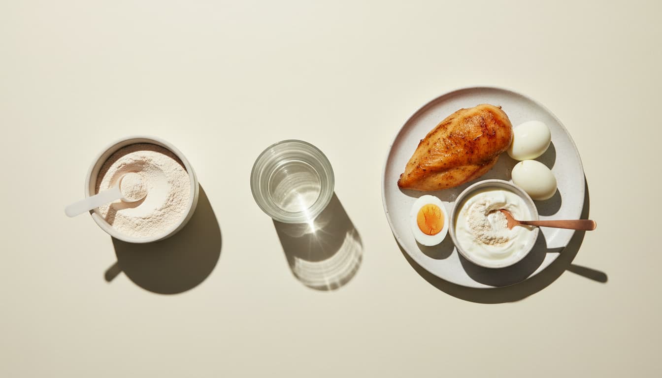 EAA and BCAA supplements, against the whole-protein baseline