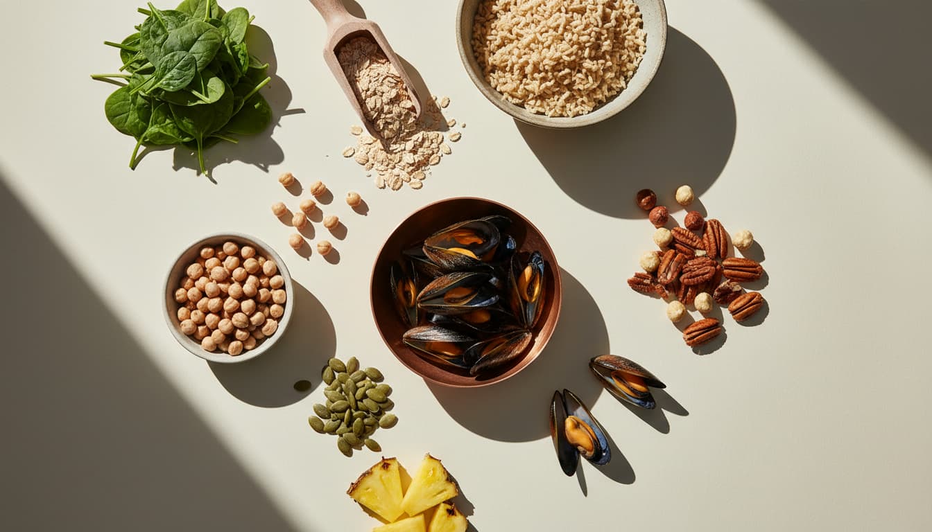 Foods high in manganese, ranked by milligrams
