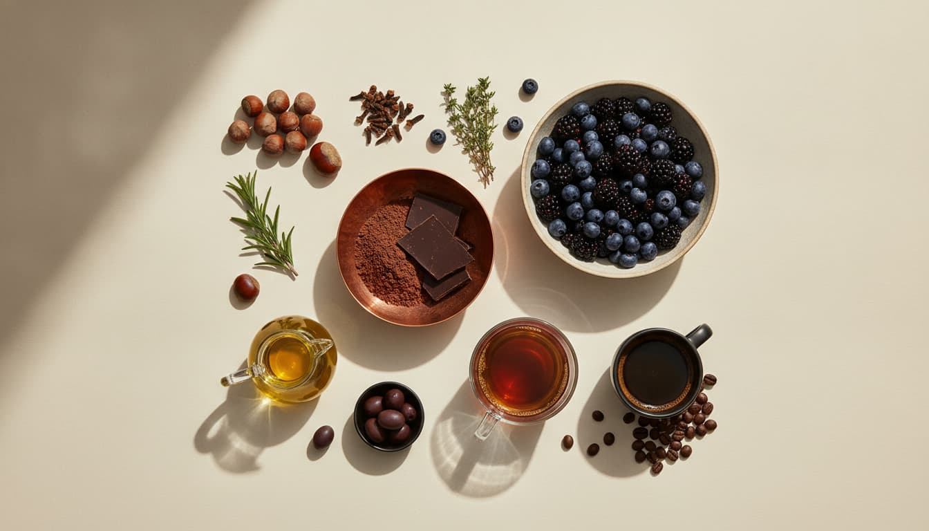 Foods high in polyphenols, ranked by milligrams