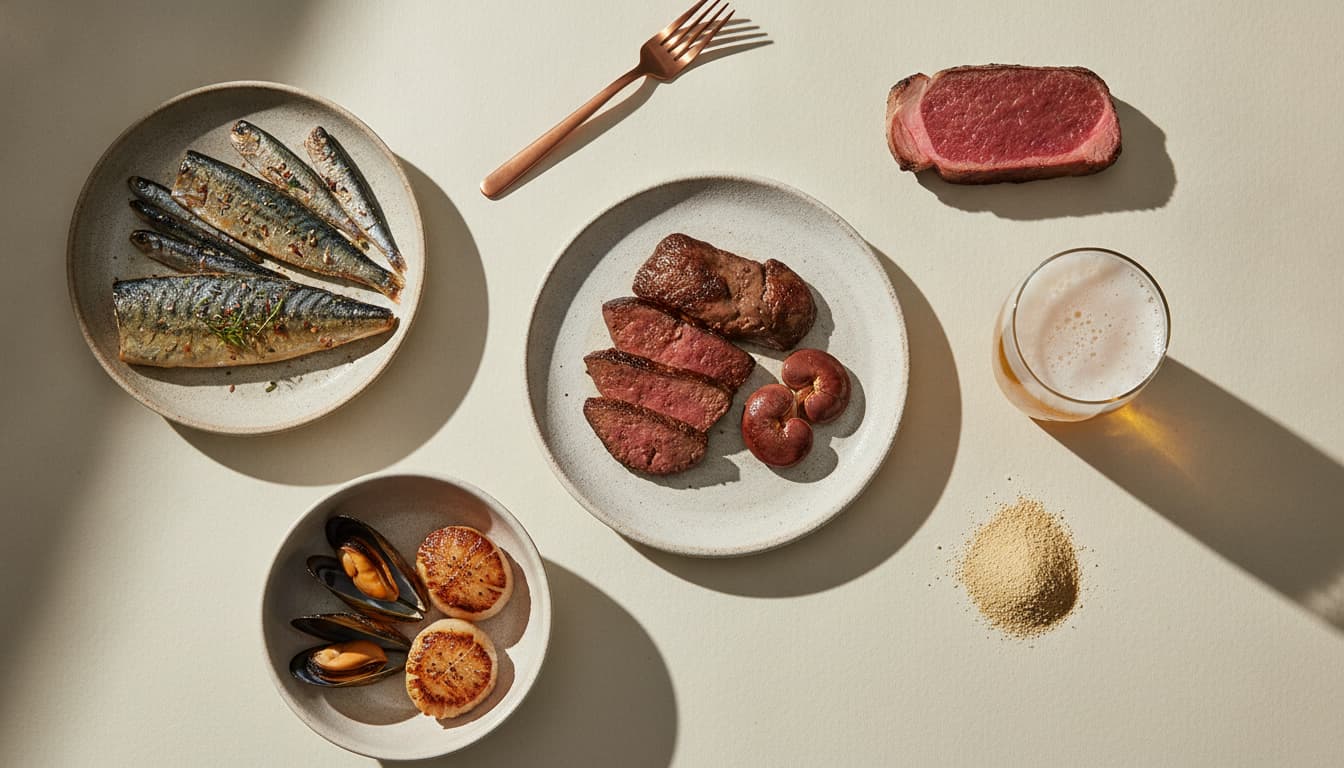 Foods high in purines, ranked by gout risk