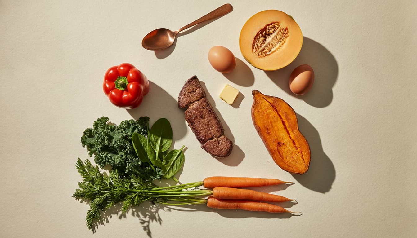 Foods high in vitamin A, ranked by micrograms