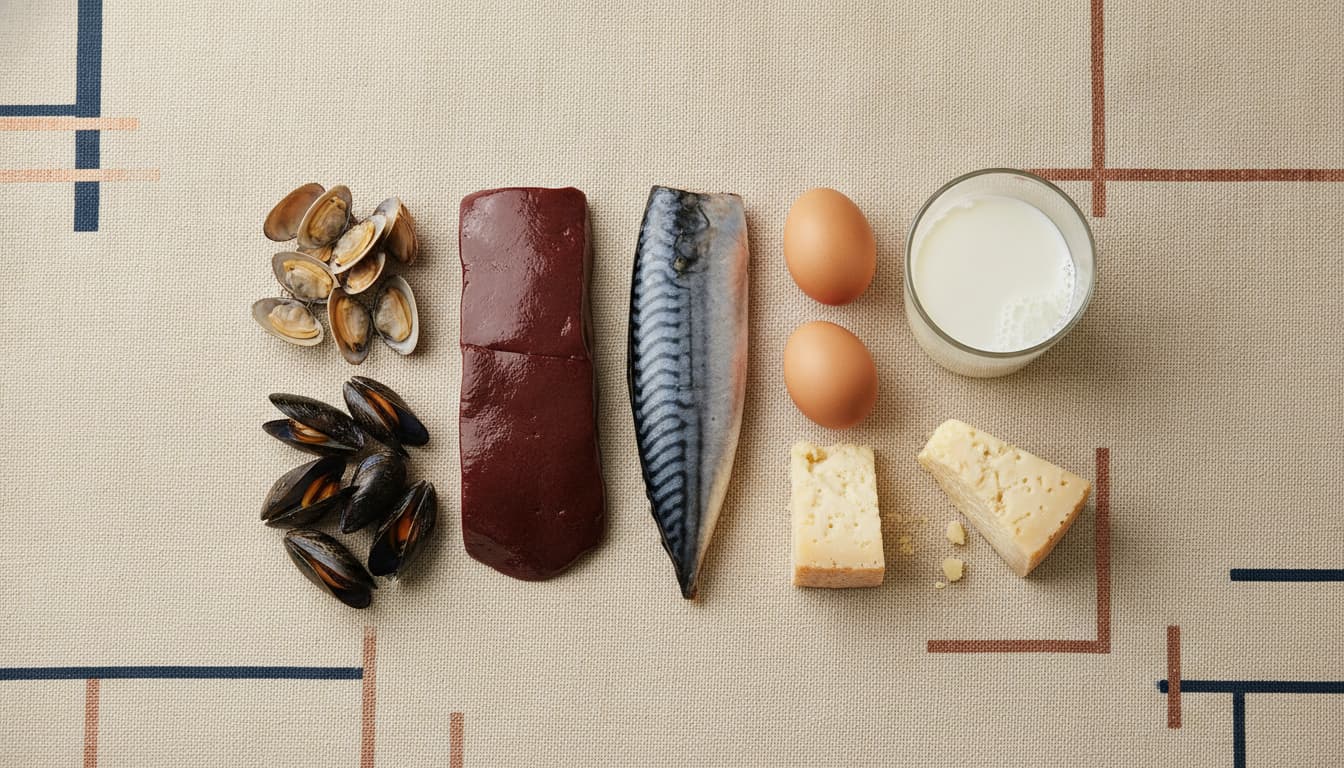 Foods high in vitamin B12, ranked by micrograms