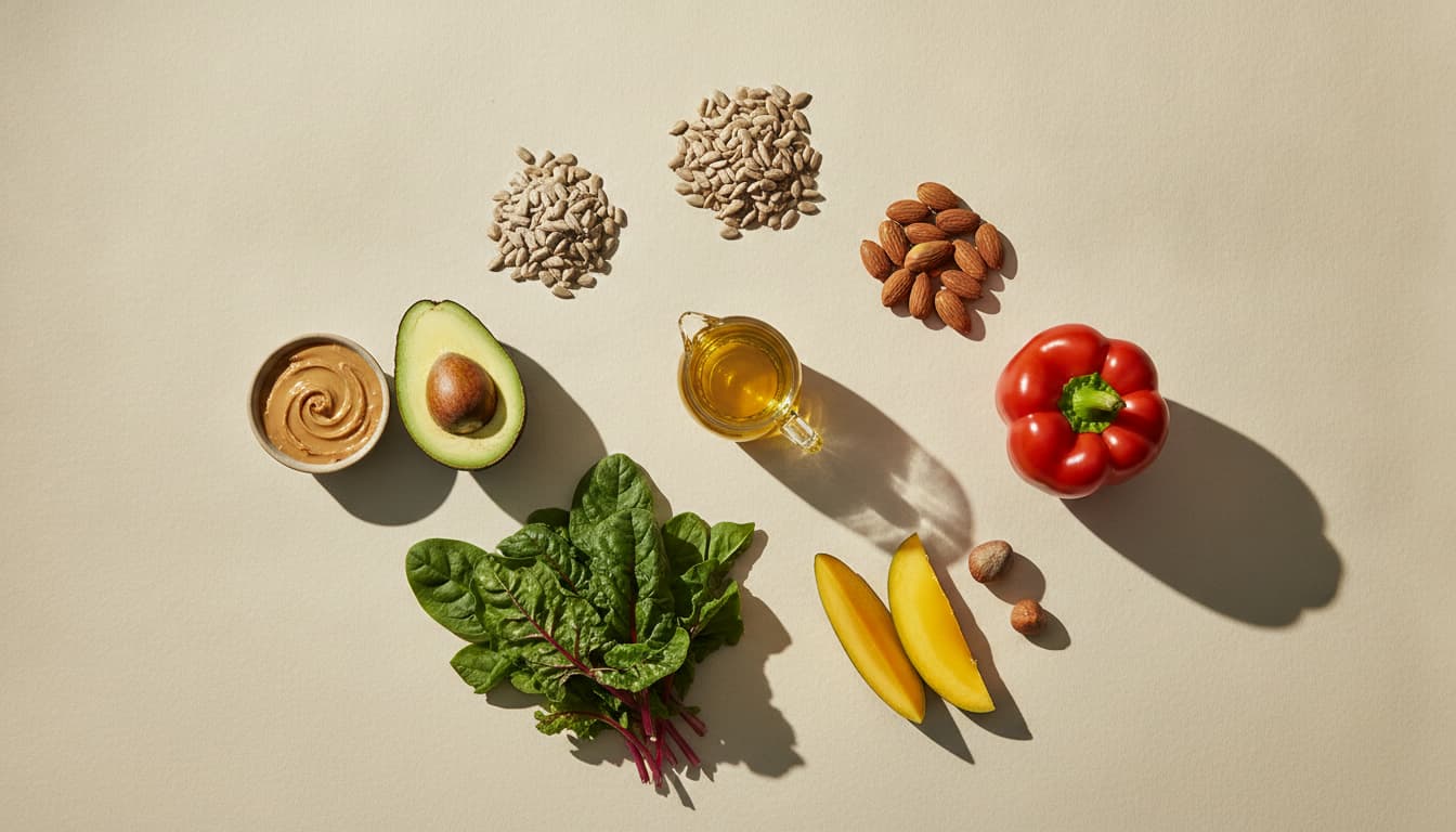 Foods high in vitamin E, ranked by milligrams
