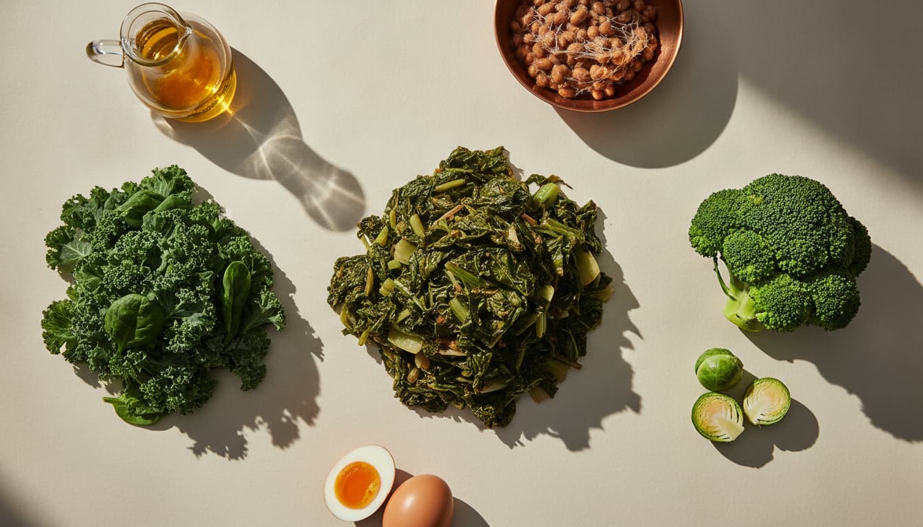 Foods high in vitamin K, ranked by micrograms