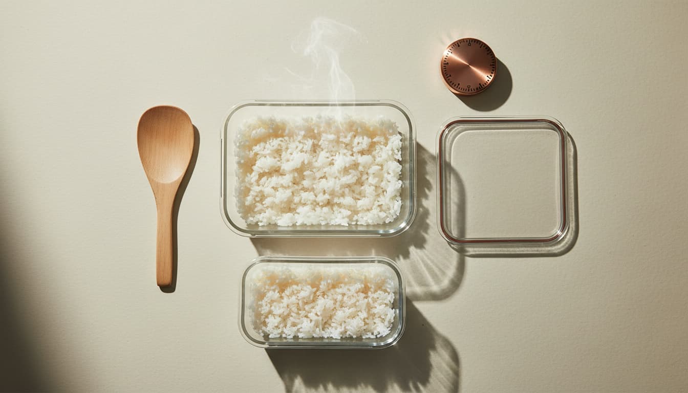 How long cooked rice lasts, and why reheating is not the control
