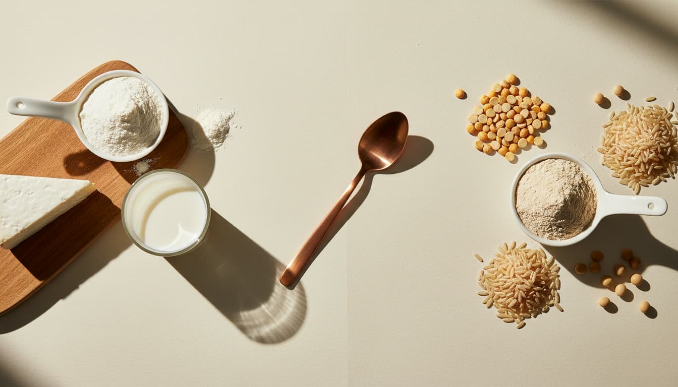 Whey vs plant protein, by the evidence